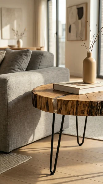 Журнальный стол «Дубовое сердце»